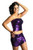 Pearl Women's Exotic Sexy Sparkly Sequin Tube Top or Skirt - PURPLE