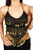 Pearl's Belly Dance Costume Coin Bra Halter Top with Silver or Gold Coins - 7 Colors