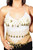 Pearl's Belly Dance Costume Coin Bra Halter Top with Silver or Gold Coins - 7 Colors