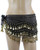 Plus Size Belly Dancing Hip Scarf - Black/Gold