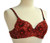 Sequin Beaded Belly Dancing Costume Top Bra - RED
