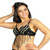 Sequin Beaded Belly Dancing Costume Top Bra w/Coins - BLACK