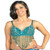 Sequin Beaded Belly Dancing Costume Top Bra w/Coins - TURQUOISE