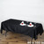 Black 100% Polyester Rectangular Tablecloth 60 x 102"