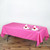 Fuchsia 100% Polyester Rectangular Tablecloth 60 x 102"