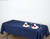 Navy Blue 100% Polyester Rectangular Tablecloth 60 x 102"