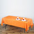Orange 100% Polyester Rectangular Tablecloth 60 x 102"