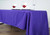 Purple 100% Polyester Rectangular Tablecloth 60 x 102"