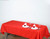 Red 100% Polyester Rectangular Tablecloth 60 x 102"