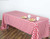 Red & White Checker 100% Polyester Rectangular Tablecloth 60" x 126"