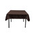 Dark Brown Square Polyester Overlay Tablecloth 54" x 54"