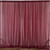 Burgundy - 120" Wide (10Ft Wide) Sheer Voile Drape Panels - Select from 6ft to 50ft Length