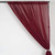 Burgundy - 120" Wide (10Ft Wide) Sheer Voile Drape Panels - Select from 6ft to 50ft Length