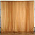 Gold - 120" Wide (10Ft Wide) Sheer Voile Drape Panels - Select from 6ft to 50ft Length