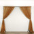 Gold - 120" Wide (10Ft Wide) Sheer Voile Drape Panels - Select from 6ft to 50ft Length