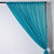 Turquoise - 120" Wide (10Ft Wide) Sheer Voile Drape Panels - Select from 6ft to 50ft Length