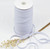 AK TRADING CO. Braided Elastic 3/8'' Wide 144 Yards - White