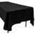 Polyester Rectangular Tablecloth - 60" x 126" - Black