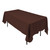 Brown Polyester Tablecloth