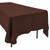 Polyester Rectangular Tablecloth - 60" x 126" - Brown