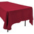 Polyester Rectangular Tablecloth - 60" x 126" - Burgundy