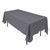 Charcoal Polyester Tablecloth