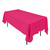 Polyester Rectangular Tablecloth - 60" x 126" - Fuchsia