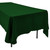 Polyester Rectangular Tablecloth - 60" x 126" - Dark Green
