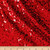 Rain Drop Sequin Taffeta Fabric - Red