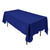  Polyester Rectangular Tablecloth - 60" x 126" - Navy Blue