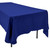  Polyester Rectangular Tablecloth - 60" x 126" - Navy Blue