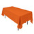 Polyester Rectangular Tablecloth - 60" x 126" - Orange