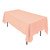  Polyester Rectangular Tablecloth - 60" x 126" - Peach