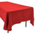 Polyester Rectangular Tablecloth - 60" x 126" - Red