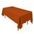  Polyester Rectangular Tablecloth - 60" x 126" - Rust