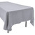  Polyester Rectangular Tablecloth - 60" x 126" - Silver