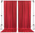 Red - IFR Polyester Backdrop Drapes Curtains Panels with Rod Pockets