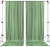 Sage Green - IFR Polyester Backdrop Drapes Curtains Panels with Rod Pockets