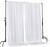 White - IFR Polyester Backdrop Drapes Curtains Panels with Rod Pockets