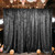 Black - Lush Panne Velvet Backdrop Drapes Curtains Panels with Rod Pockets