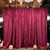 Burgundy - Lush Panne Velvet Backdrop Drapes Curtains Panels with Rod Pockets