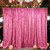 Fuchsia - Lush Panne Velvet Backdrop Drapes Curtains Panels with Rod Pockets