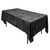 AK TRADING CO. Lush Panne Velvet Tablecloth - 60 x 102 Inch Rectangular Table Cover | Great for Buffet Table, Parties, Holiday Dinner, Wedding & Baby Shower - Black 