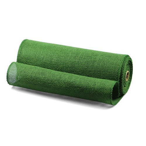 14" X 10yd Burlap Jute Fabric Table Runner (Green)