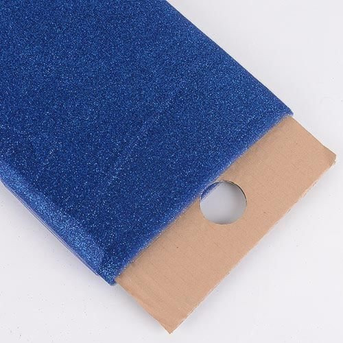 54" Inch X 10 Yards Premium Glitter Tulle Fabric Bolt (Navy Blue)