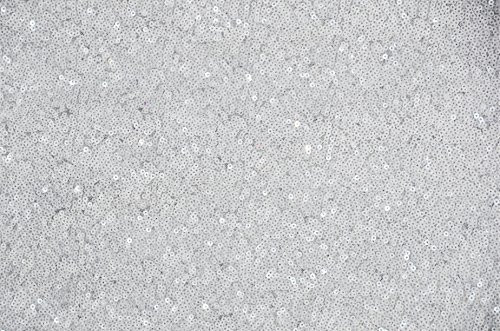 AK-Trading 72"x72" Grand Duchess Beaded Sequin Table Cover or Overlay (White)
