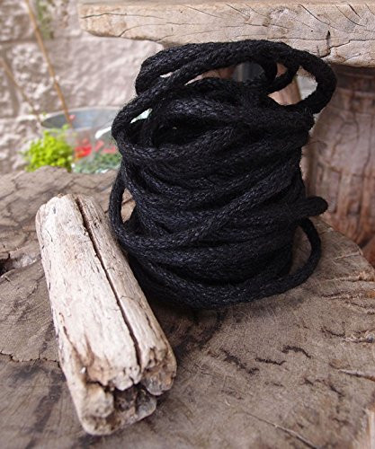 AK-Trading Decorative Jute Wired Rope 1/4" X 9 Yards (Black)
