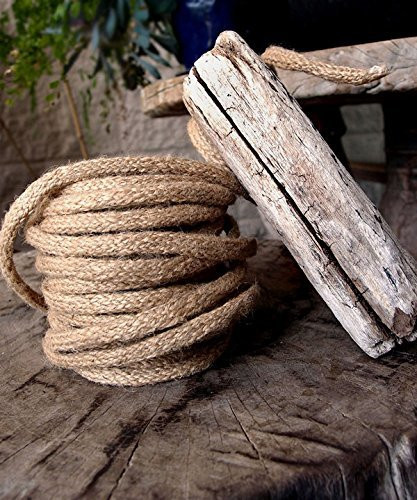AK-Trading Decorative Jute Wired Rope 1/4" X 9 Yards (Natural)
