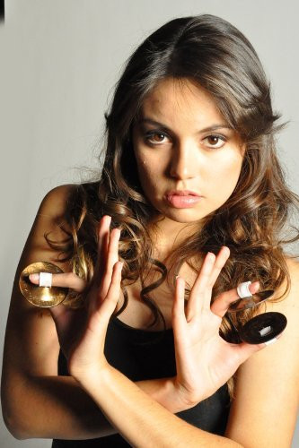 Belly Dance Accessories - Finger Zills or Cymbals 2 Pairs - Antique