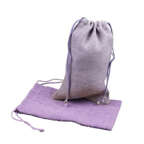 Burlap Jute Favor Bags (Pack of 12) - Select From 8 Colors Available in 3 Sizes (3"x5", Lavender)
